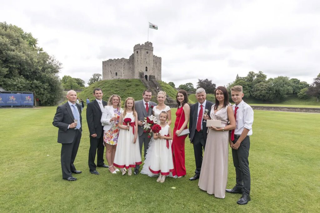 Cardiff Castle wedding photography