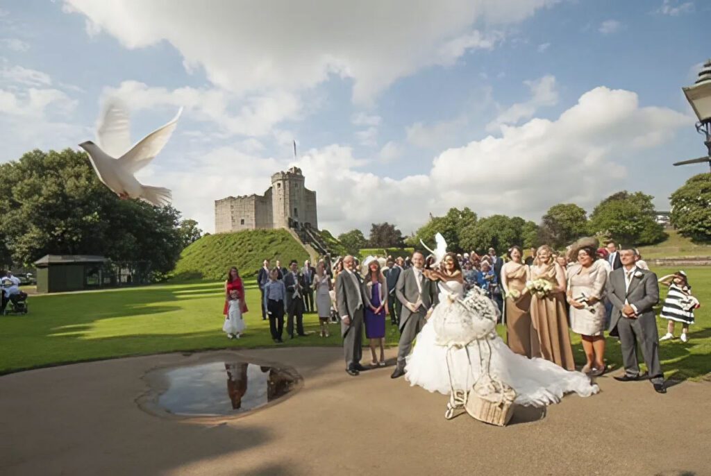 Cardiff Castle wedding photographer