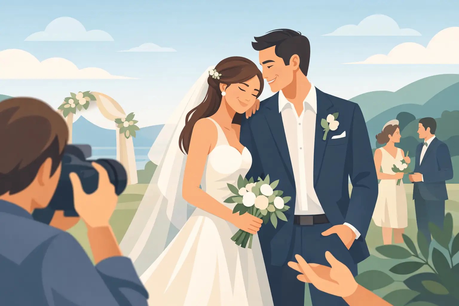How to Pose Naturally for Wedding Photos