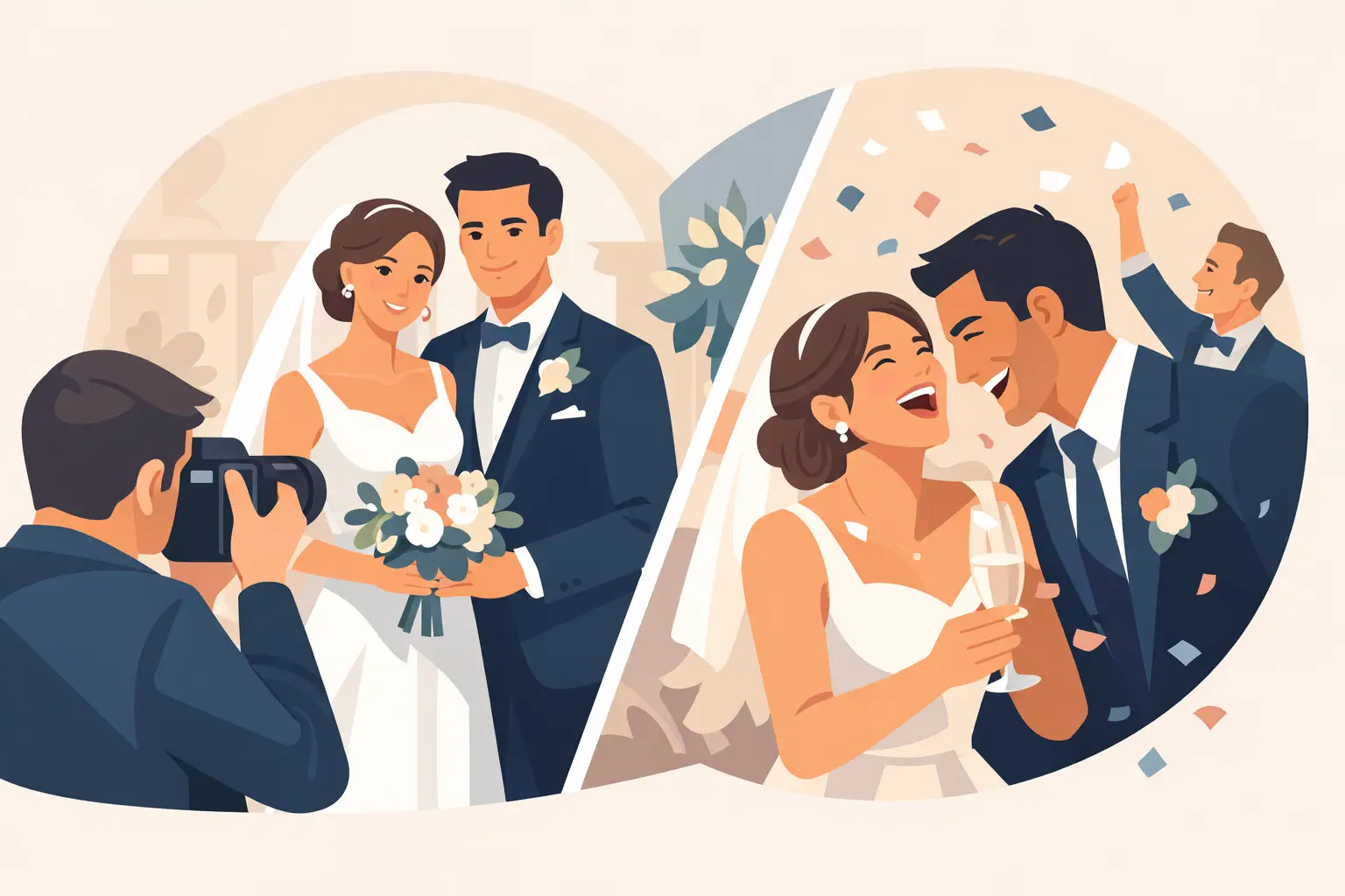 Posed or Candid Wedding Photos for Your Day