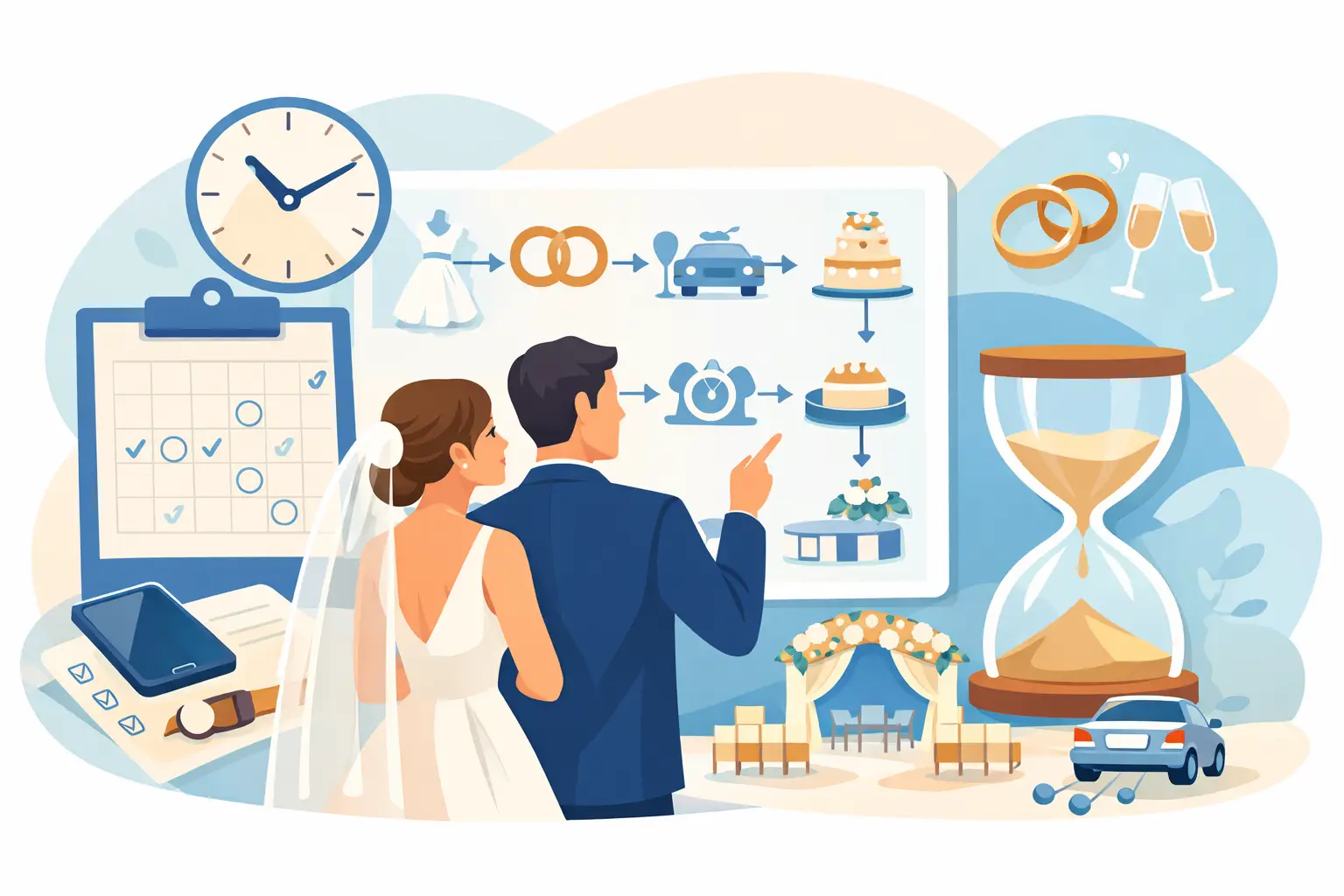 How to Prepare Wedding Timeline Without Rushing